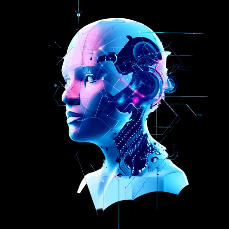 Futuristic AI technology illustration โ Ratxen digital solutions